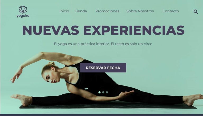 Sitio Web para Clases de Yoga en Málaga - Serenidad Total
